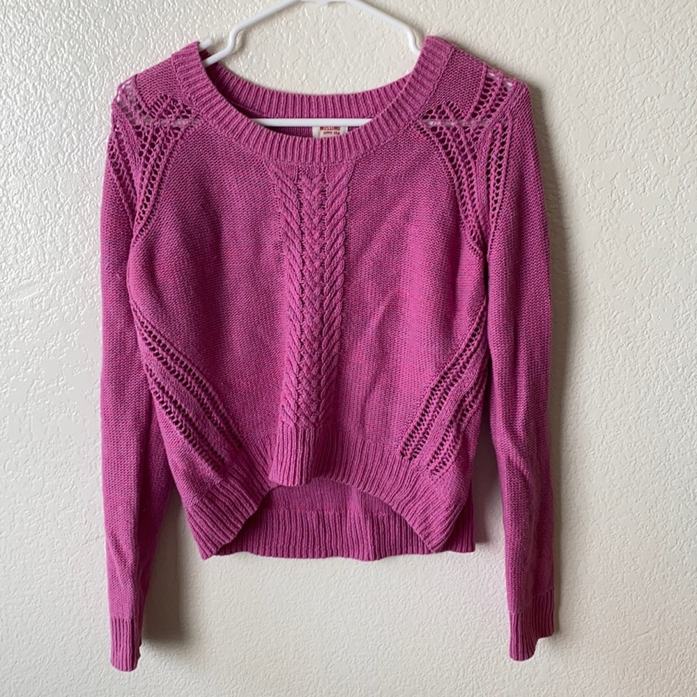 Pink Cropped Sweater